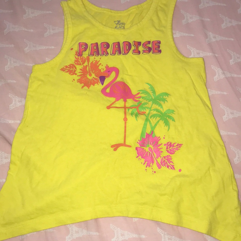 Yellow summer tank top
